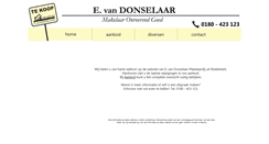 Desktop Screenshot of donselaarmakelaardij.nl
