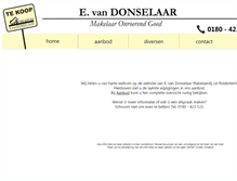 Tablet Screenshot of donselaarmakelaardij.nl